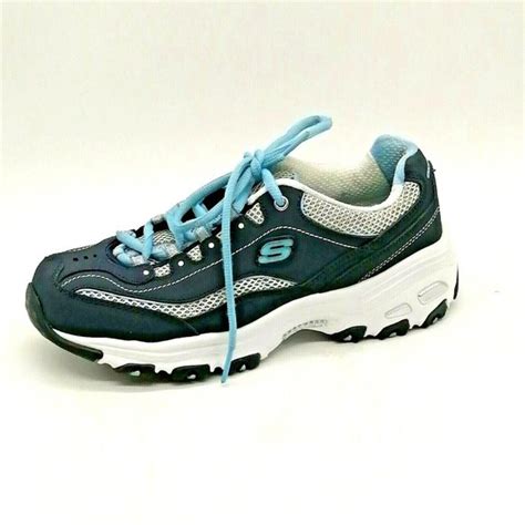 Skechers Shoes Skechers Womens Sneaker Dlites Life Saver Blue Lace