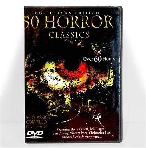 50 Horror Classics 5 Disc Dvd 1920 1976 Collectors Ed Vincent