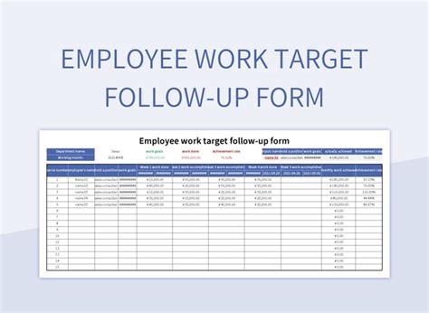 Free Follow Up Templates For Google Sheets And Microsoft Excel Slidesdocs