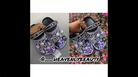 DIY CUSTOM BLING CROCS HEAVENLYBEAUTY Mini Tutorial HEAVENLYBEAUTY