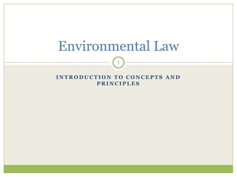 Ppt Environmental Law Powerpoint Presentation Free Download Id 9579757