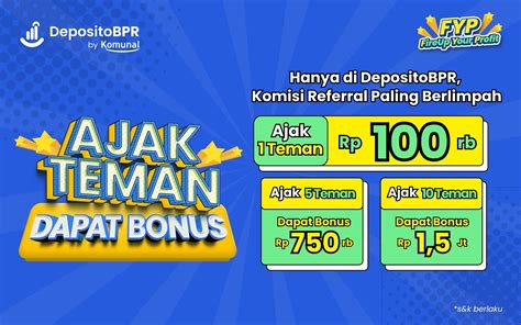 Ajak Teman Dan Dapatkan Bonus Berlimpah