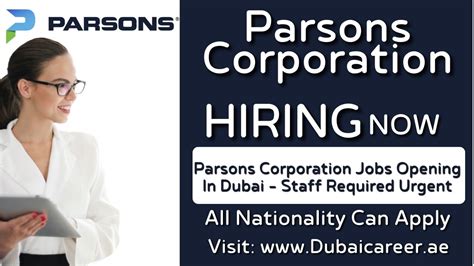 Parsons Corporation Careers In Dubai Free Jobs Parsons Is