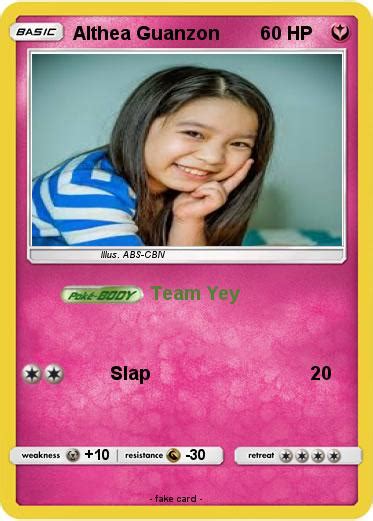 Pokémon Althea Guanzon Team Yey My Pokemon Card