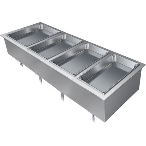 Hatco DHWBI Insulated Four Compartment Modular Ganged Drop In Hot Food Well With Drain And