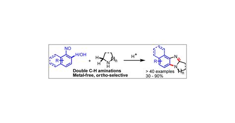 Metal Free Sequential C Sp H Oh And C Sp H Aminations Of