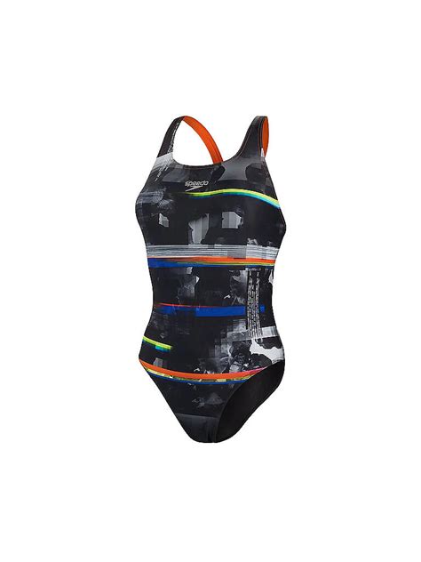 Speedo Damen Badeanzug Plmt Pbeck 2 Af Schwarz