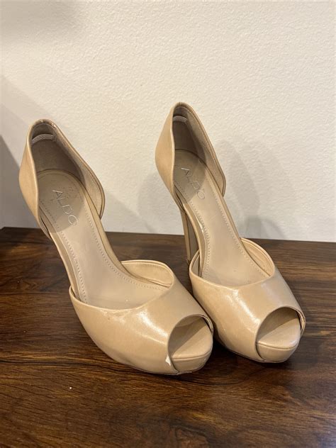 Aldo Heels Nude Gem