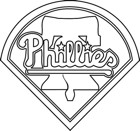 Philadelphia Phillies Logo Coloring Page Free Printable Coloring Pages