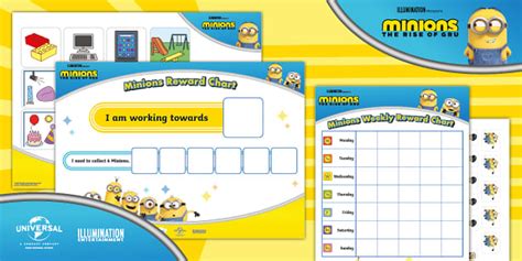 FREE Minions Reward Charts Teacher Made Twinkl