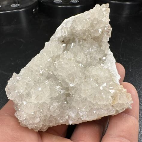 Quarz Kristall Druse Cluster Auf Spitze Achat Missouri Ebay