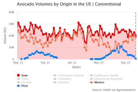 Agronometrics En Gráficos Alza De Oferta De Paltas Aguacates