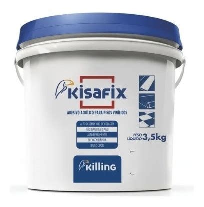 Cola Adesivo Acrilico Kisafix Para Pisos Vinilicos 3 5kg Frete grátis