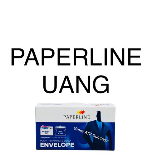 AMPLOP PAPERLINE UKURAN UANG Buklet Putih Polos 92 X 165 Mm Dengan Lem