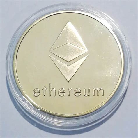 Crypto Moneda Ethereum Gold Coin Colección edición Limitada