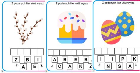 U Wyraz Z Liter Rozsypanka Literowa Karty Pracy Pdf Do Druku