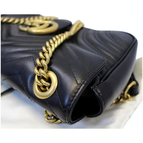 Gucci Gg Marmont Small Matelasse Leather Crossbody Bag