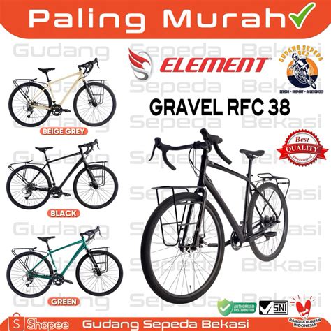 Jual SEPEDA BALAP GRAVEL ELEMENT FRC 38 ROADBIKE ALL TERRAIN SPEC FRAME