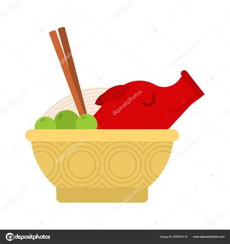 Schweinebraten Chinesische K Che Vektorillustration Stock Vektorbild