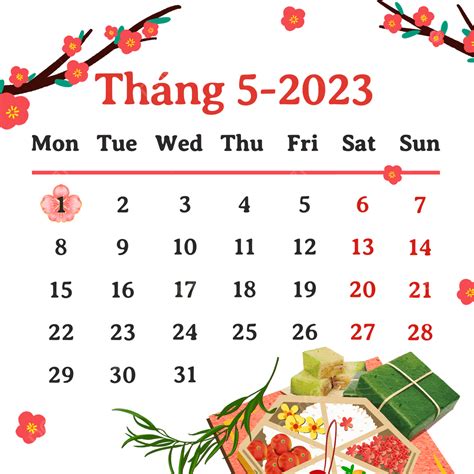 Vietnam 2023 Calendar With Floral Decoration Calendar Vietnam 2023