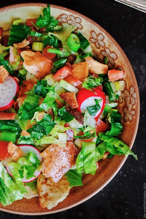 Lebanese Bread Salad Fattoush Kosher Cowboy