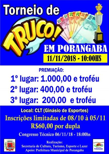 Porangaba terá torneio municipal de truco