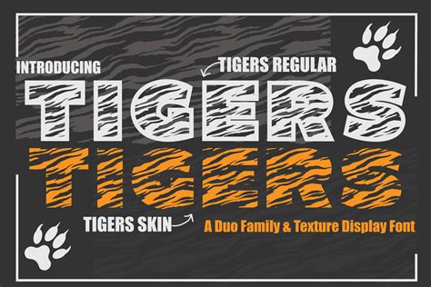 Tigers Font By Ktwop · Creative Fabrica