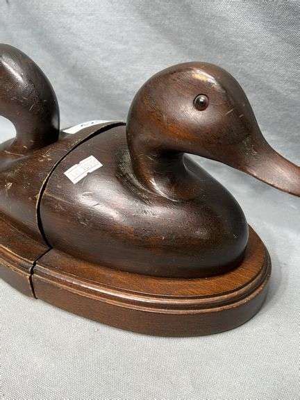 Vintage Cornwall Wood Products Duck Bookends Dixons Auction At Crumpton