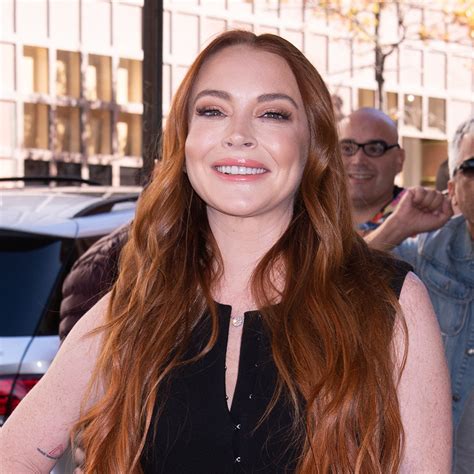 Lindsay Lohan Embraces Her Post Baby Body In A Comfy Crop Top And