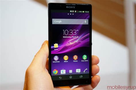 Sony Xperia Zl Retail Version Hands On Video Mobilesyrup