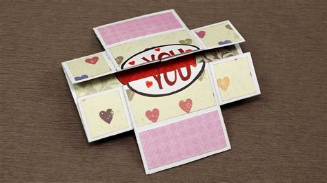 Diy Valentine Day Love Card Never Ending Endless Valentine Card