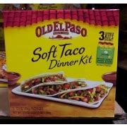 Old El Paso Soft Taco Dinner Kit Calories Nutrition Analysis More