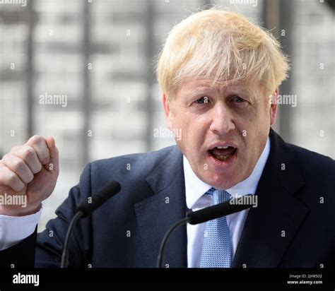 Boris Johnson Speech Downing Street Hi Res Stock Photography And Images