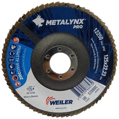 Metalynx Inch Flap Disc Grit Zirconium For Ferrous Metals Tbws