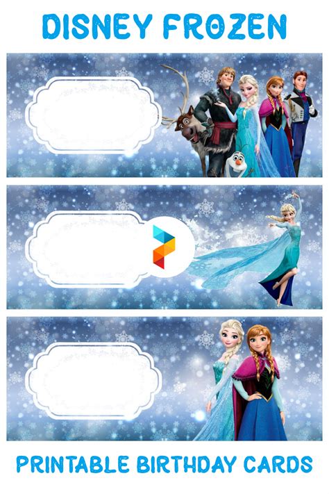 Disney Frozen Birthday Cards - 10 Free PDF Printables | Printablee