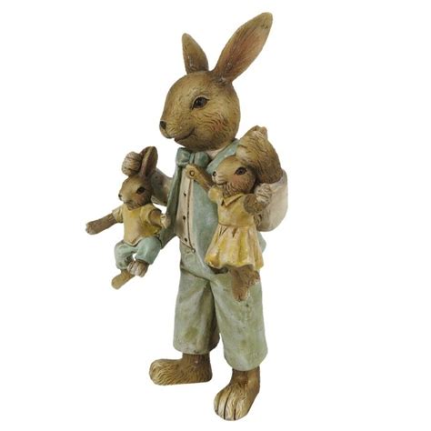 Clayre Eef Figur Kaninchen Hasen Kinder Häschen 11x7x19cm Ostern