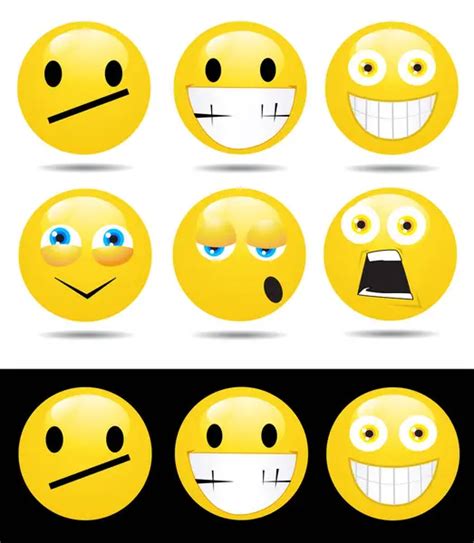 Cartoon Emoticon Faces Set Vector Stock Vector By DesignPicsInc 689655118