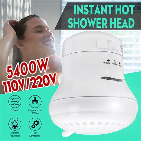 110 220v Instant Electric Water Heater Instant Hot Shower Head 5400w 3 Temperature Control Sale