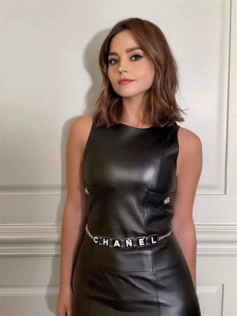 Victoria Jenna Coleman Jenna Louise Coleman Leather Dress Outfit