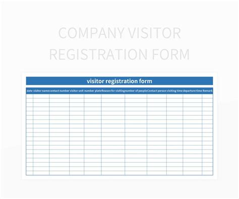 Free Visitor Pass Templates For Google Sheets And Microsoft Excel