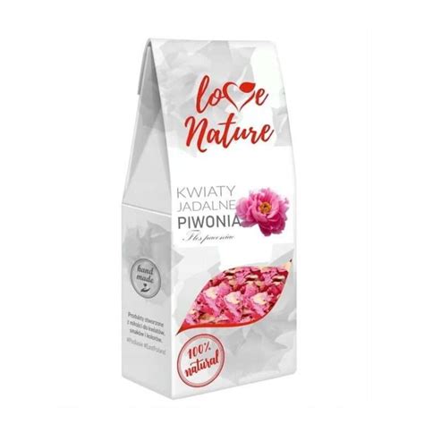 Płatki Piwonia Kwiaty Jadalne 10 g Love Nature Ditarte