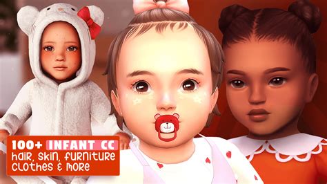 The Sims 4 Cc Toddler Hair Maxis Match Skin Overlay