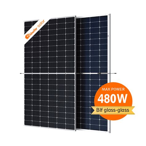 Shinefar Bifacial Double Glass 182mm Mono 480W Solar Panel N Type