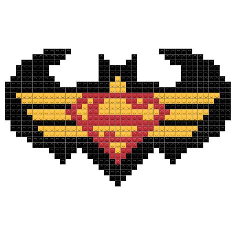 Minecraft Pixel Art Superman