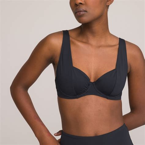 La Redoute Collections Recycled Full Cup Bikini Top Rather Saucy