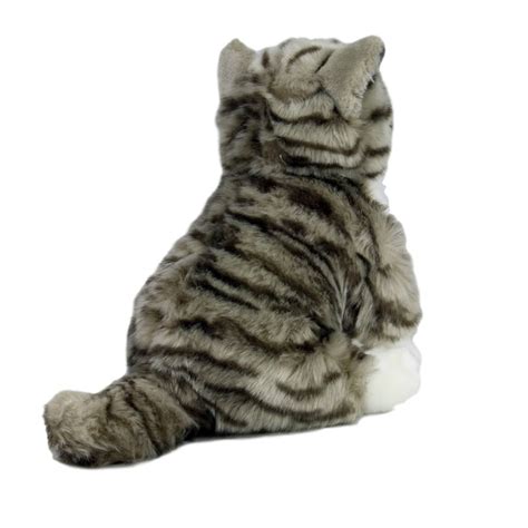 Purchase Faithful Friends Ftab03 Tabby Cat Grey Stripe Sitting Cuddly