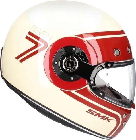 Capacete Retro Seven Gl Branco Smk Power