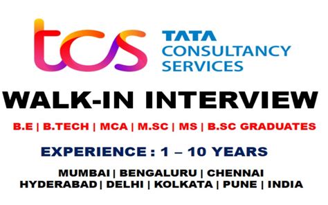 Register To Tcs Walk In Interview 4th 5th 8th Oct To 12th Oct 2024 Careerforfreshers