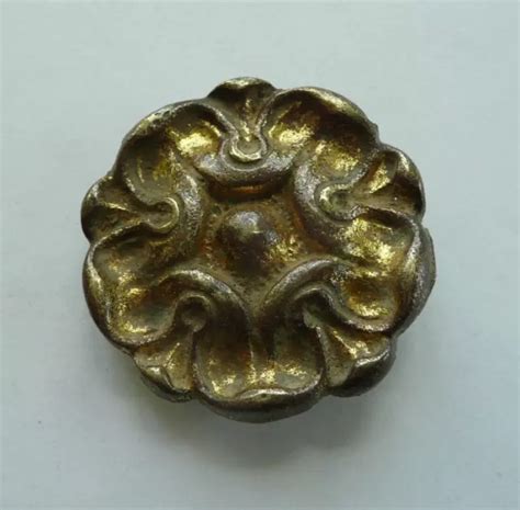 Ancien Cache Clou En Bronze D Cor Floral Diam Tre Cm Eur