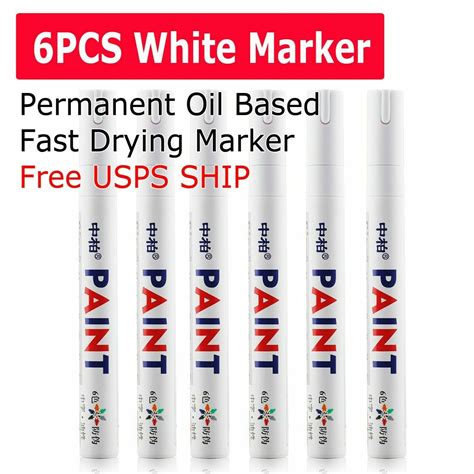 Pc White Paint Pen Marker Waterproof Permanent Car Tire Lettering